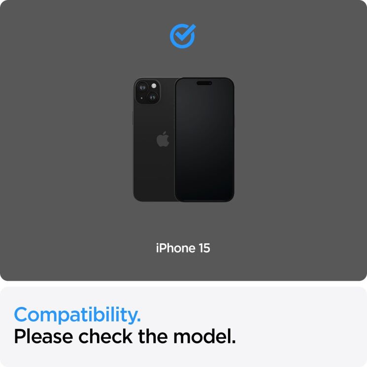 Комплект защитных стекол Spigen (SGP) GLAS.TR AlignMaster Black для Apple iPhone 15 - Black: фото 6 из 12