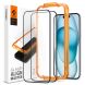 Комплект защитных стекол Spigen (SGP) GLAS.TR AlignMaster Black для Apple iPhone 15 - Black (339907B). Фото 1 из 12