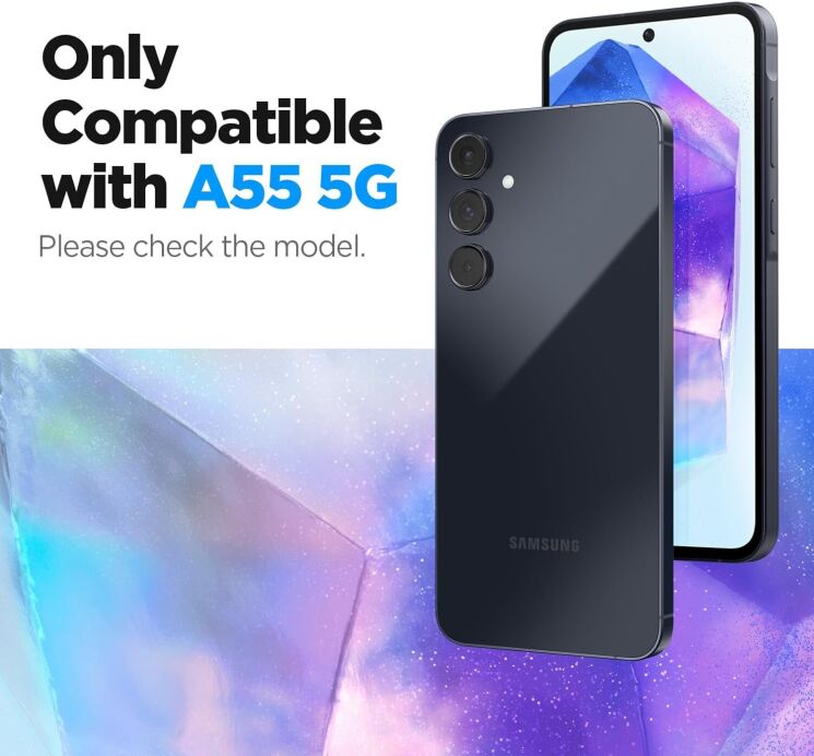 Комплект защитных стекол Spigen (SGP) GLAS.tR AlignMaster для Samsung Galaxy A55 (A556): фото 6 из 12