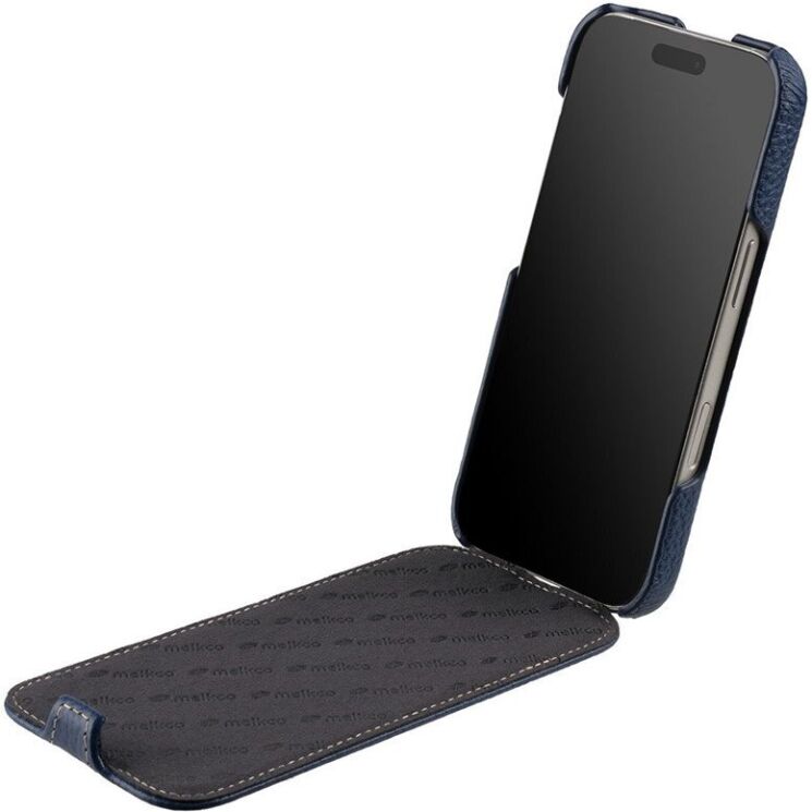 Шкіряний чохол MELKCO Jacka Type для iPhone 18 Pro - Blue (423659L) Шкіряний чохол MELKCO Jacka Type для iPhone 18 Pro - Blue: фото 2 з 5