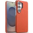 Шкіряний чохол MELKCO Leather Case для Samsung Galaxy S26 Ultra (S948) - Orange (406202O)