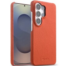 Кожаный чехол MELKCO Leather Case для Samsung Galaxy S26 Ultra (S948) - Orange: фото 1 из 5