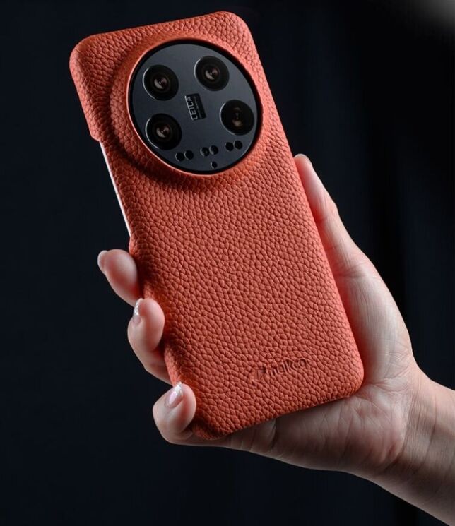 Шкіряний чохол MELKCO Leather Case для Xiaomi 14 - Black: фото 7 з 11