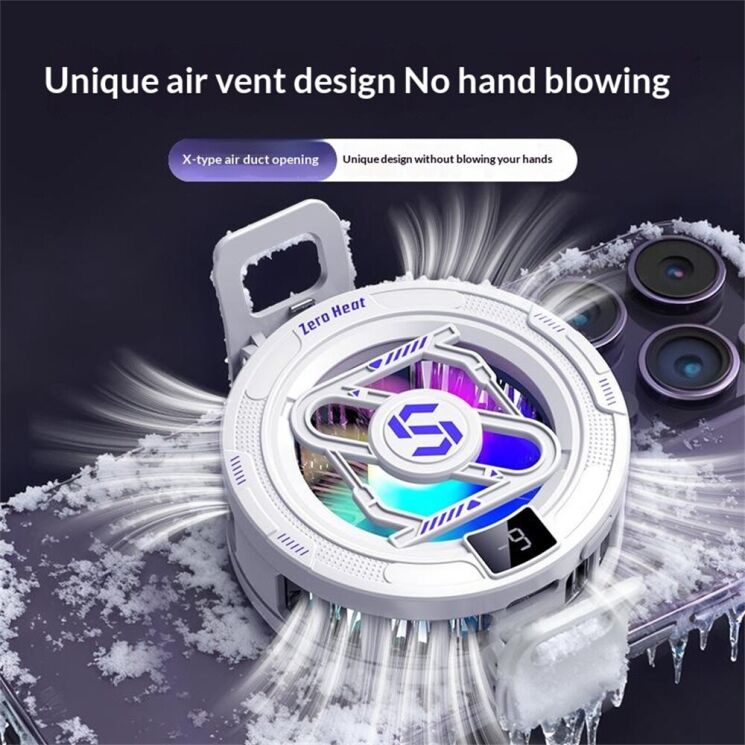 Кулер-вентилятор для смартфона Reframe K52 Magnetic Cooler Clip - Black (222144B) Кулер-вентилятор для смартфона Reframe K52 Magnetic Cooler Clip - Black: фото 4 из 7