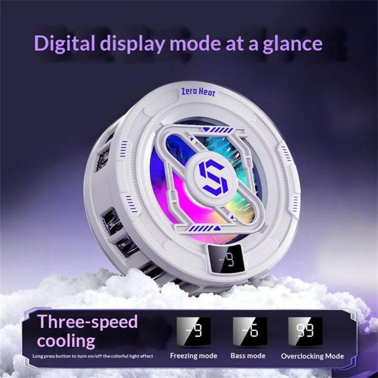 Кулер-вентилятор для смартфона Reframe K52 Magnetic Cooler Clip - Black (222144B) Кулер-вентилятор для смартфона Reframe K52 Magnetic Cooler Clip - Black: фото 5 из 7