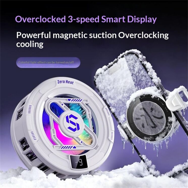 Кулер-вентилятор для смартфона Reframe K52 Magnetic Cooler Clip - Black (222144B) Кулер-вентилятор для смартфона Reframe K52 Magnetic Cooler Clip - Black: фото 3 из 7
