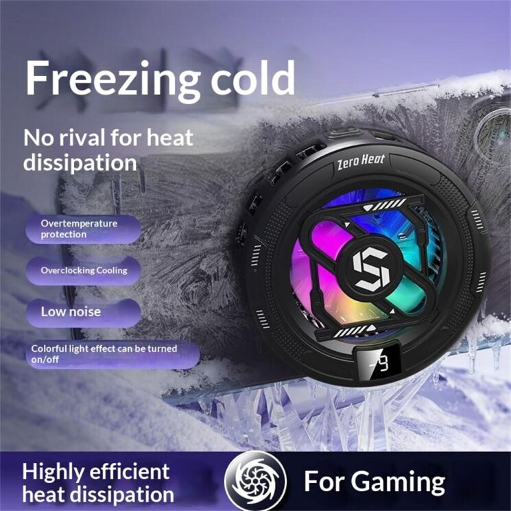 Кулер-вентилятор для смартфона Reframe K52 Magnetic Cooler Clip - Black (222144B) Кулер-вентилятор для смартфона Reframe K52 Magnetic Cooler Clip - Black: фото 2 из 7