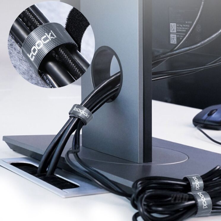 Органайзер для кабелю TOOCKI TQ-LX01 Magic Tape (3m) - Black (995904B) Органайзер для кабелю TOOCKI TQ-LX01 Magic Tape (3m) - Black: фото 3 з 5