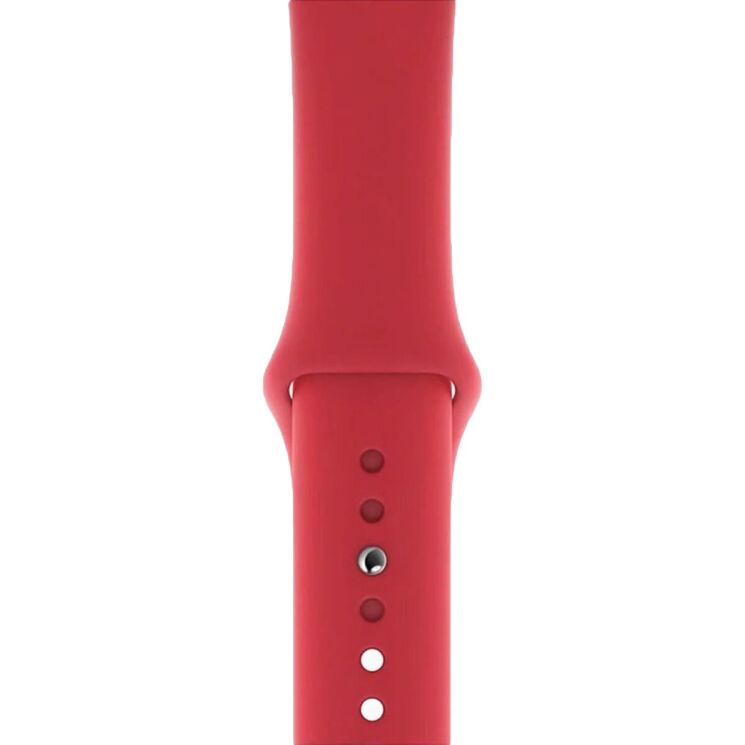 Оригинальный ремешок Sport Band для Apple Watch 42 (Series 10) / 41 / 40 / SE 40 / 38 (MU9M2) - Red: фото 3 из 3
