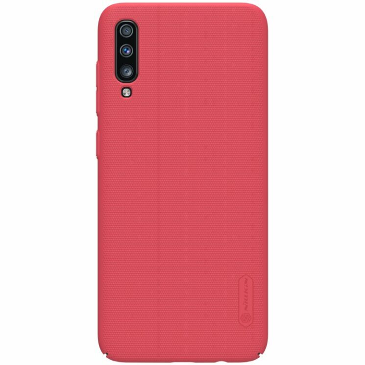 Пластиковый чехол NILLKIN Frosted Shield для Samsung Galaxy A70 (A705) - Red: фото 1 из 15