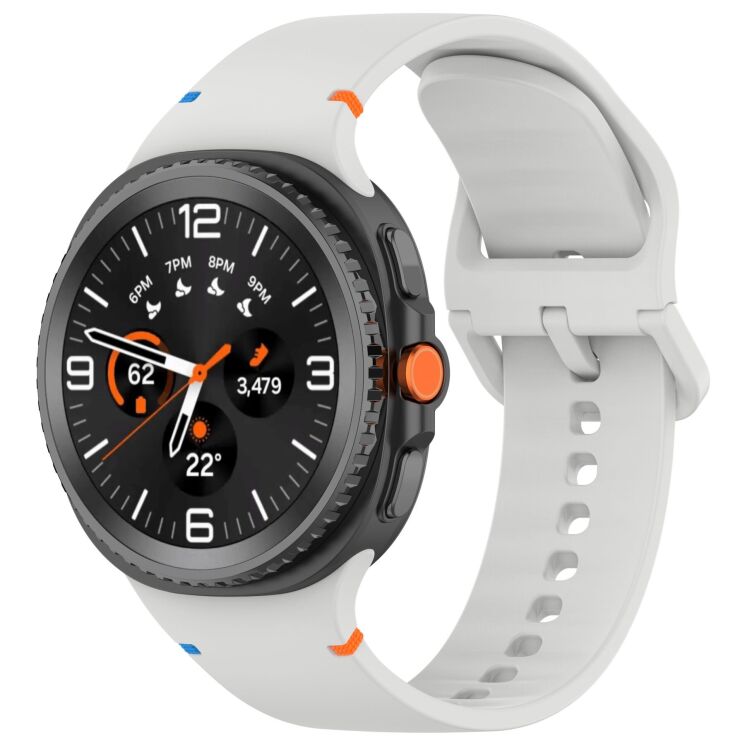 Ремешок ArmorStandart Soft Silicone (S/M) для Samsung Galaxy Watch 8 (40/44mm) / 8 Classic - Light Grey: фото 1 из 6