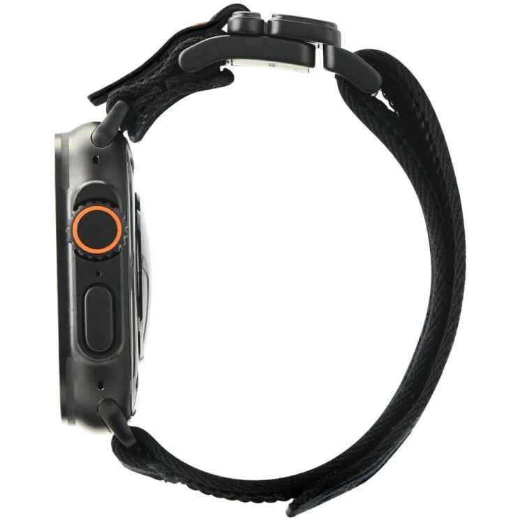 Ремешок AULUMU C03 Titanium Mag Buckle Quick-Release Band для Apple Watch 46 / 45 / 44 / SE 44 / 42 (Series 1-3) / Ultra (Gen 1-4) - Black: фото 5 из 14