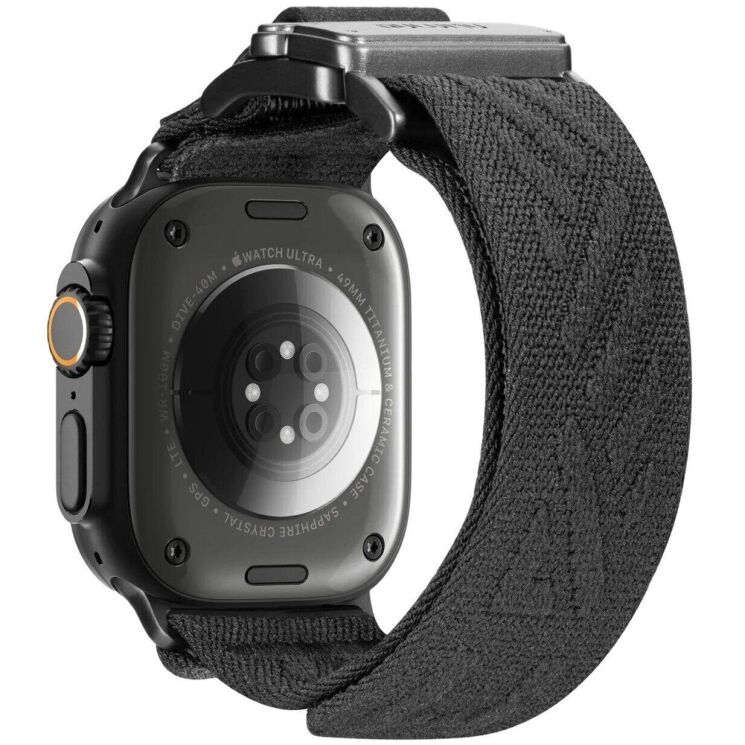 Ремешок AULUMU C03 Titanium Mag Buckle Quick-Release Band для Apple Watch 46 / 45 / 44 / SE 44 / 42 (Series 1-3) / Ultra (Gen 1-4) - Black: фото 2 из 14