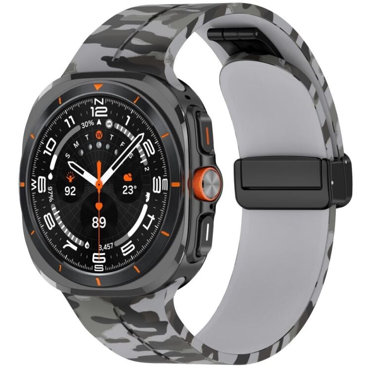 Ремешок Deexe Camouflage Pattern для Samsung Galaxy Watch Ultra (47mm) - Light Grey: фото 4 из 6