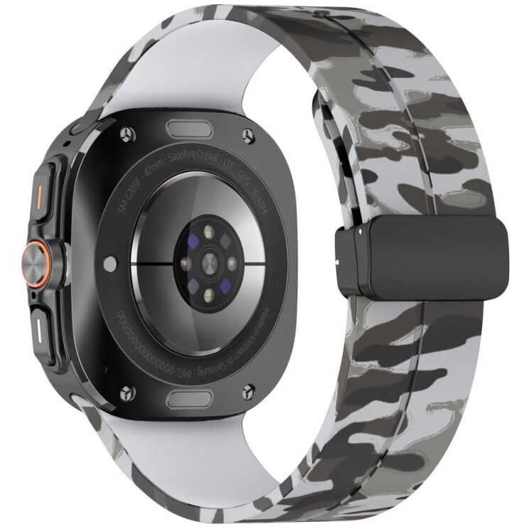 Ремешок Deexe Camouflage Pattern для Samsung Galaxy Watch Ultra (47mm) - Light Grey: фото 1 из 6