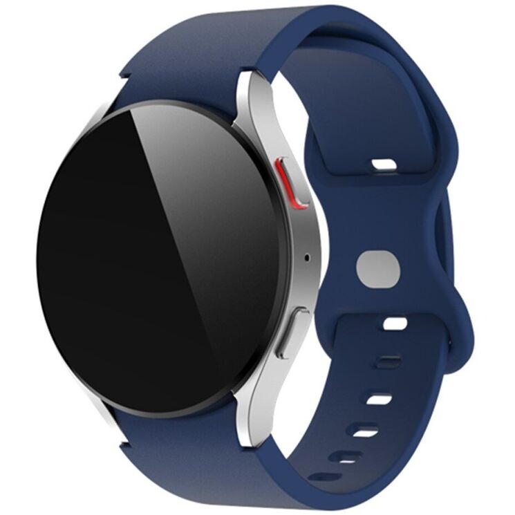 Ремінець Deexe Color Strap для годинників з шириною кріплення 20мм - Midnight Blue: фото 1 з 4