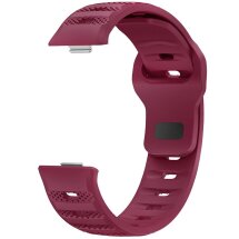 Ремешок Deexe Dot Texture для Huawei Watch Fit 3 / Fit 4 / Fit 4 Pro - Wine Red: фото 1 из 5