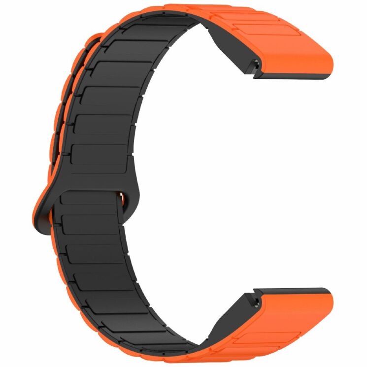 Ремешок Deexe Flexible Fit для часов Garmin c креплением Quick Fit 26mm - Orange / Black: фото 4 из 8