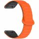 Ремешок Deexe Flexible Fit для часов Garmin c креплением Quick Fit 26mm - Orange / Black (369100BO). Фото 3 из 8
