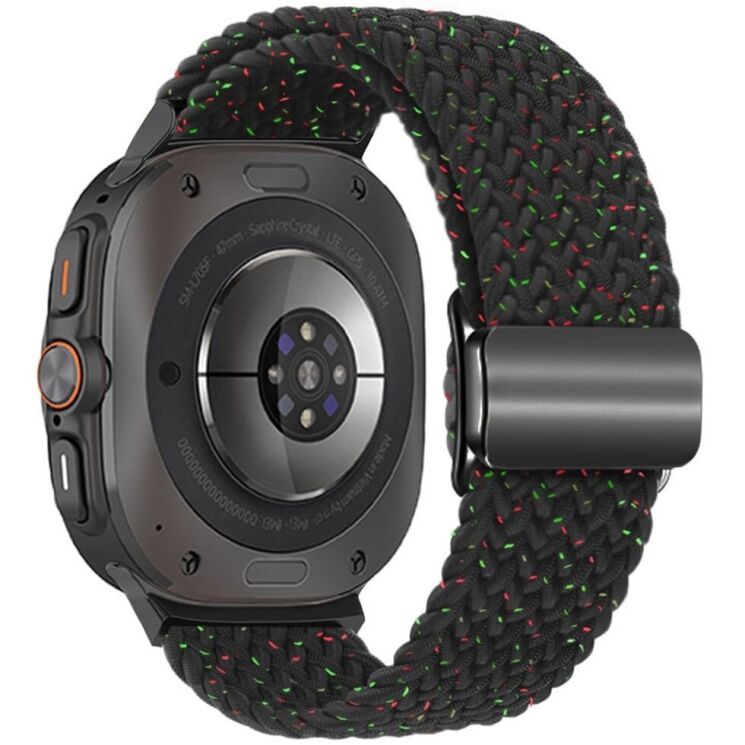 Ремешок Deexe Knitted Strap для Samsung Galaxy Watch Ultra (47mm) - Starlight Black: фото 1 из 5