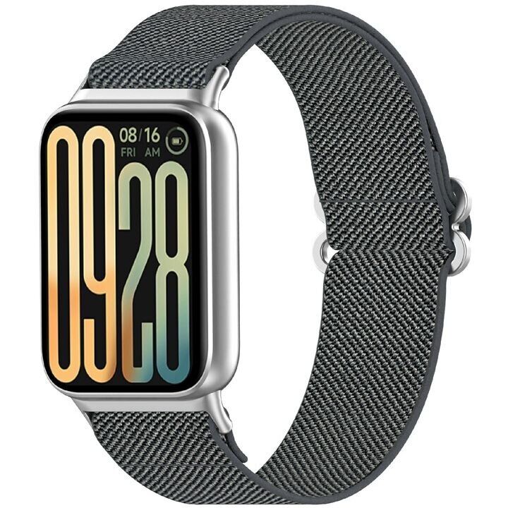 Ремінець Deexe Knitted Strap для Xiaomi Redmi Watch 4 / 5 / Mi Smart Band 8 Pro / Band 9 Pro - Dark Grey: фото 2 з 9