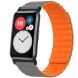 Ремінець Deexe Magnetic Band для Huawei Watch Fit - Grey / Orange (258717HO). Фото 1 з 3