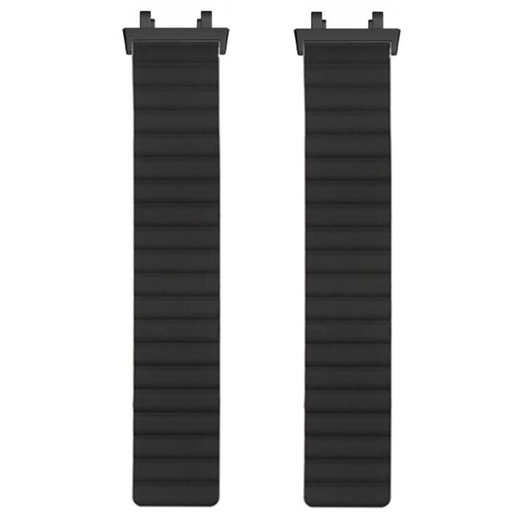 Ремінець Deexe Magnetic Band для Xiaomi Amazfit T-ReX 3 - Black / Wine Red: фото 2 з 3