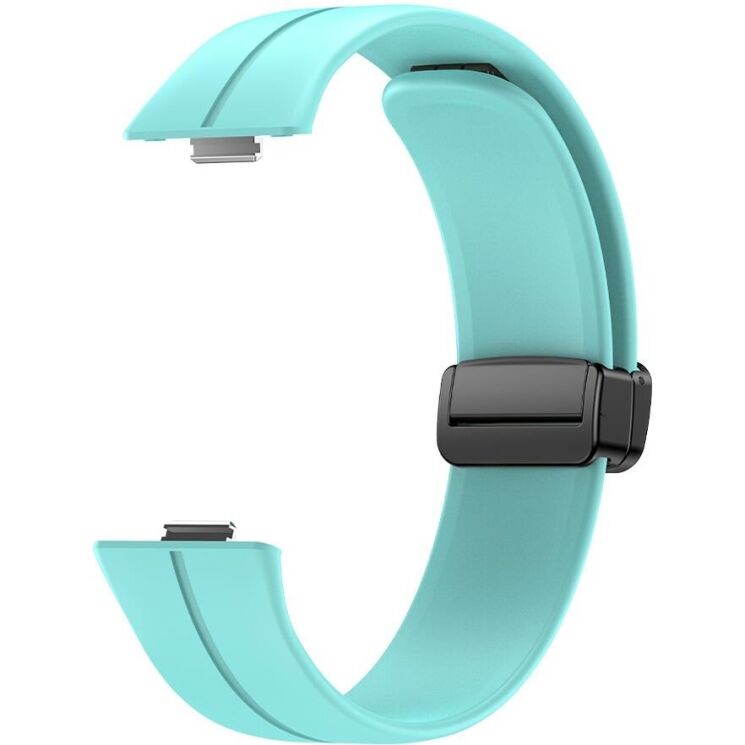 Ремешок Deexe Magnetic Braselet для Huawei Watch Fit 3 - Teal Green: фото 3 из 5