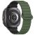 Ремінець Deexe Magnetic Strap для Samsung Galaxy Watch Ultra (47mm) - Army Green / Black: фото 1 з 7