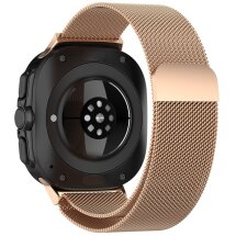 Ремешок Deexe Milanese Stainless Steel для Samsung Galaxy Watch Ultra (47mm) - Rose Gold: фото 1 из 8