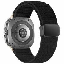 Ремінець Deexe Nylon Strap для Samsung Galaxy Watch Ultra (47mm) / Ultra (2025) - All Black: фото 1 з 5