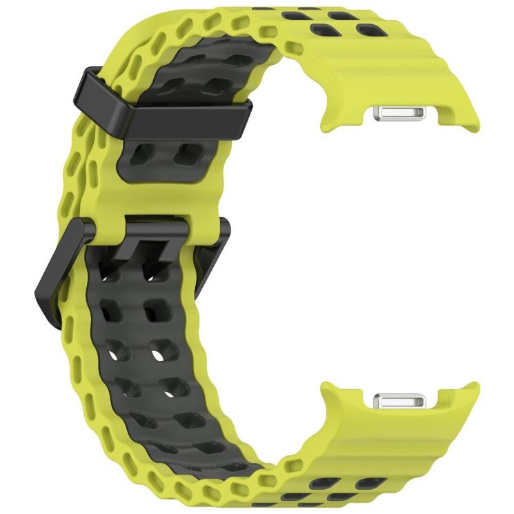 Ремешок Deexe Ocean Strap для Samsung Galaxy Watch 8 (40/44mm) / 8 Classic - Lime / Grey (384117LH) Ремешок Deexe Ocean Strap для Samsung Galaxy Watch 8 (40/44mm) / 8 Classic - Lime / Grey: фото 3 из 6