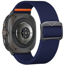 Ремінець Deexe Orbit Flex для Samsung Galaxy Watch Ultra (47mm) - Dark Blue: фото 1 з 5