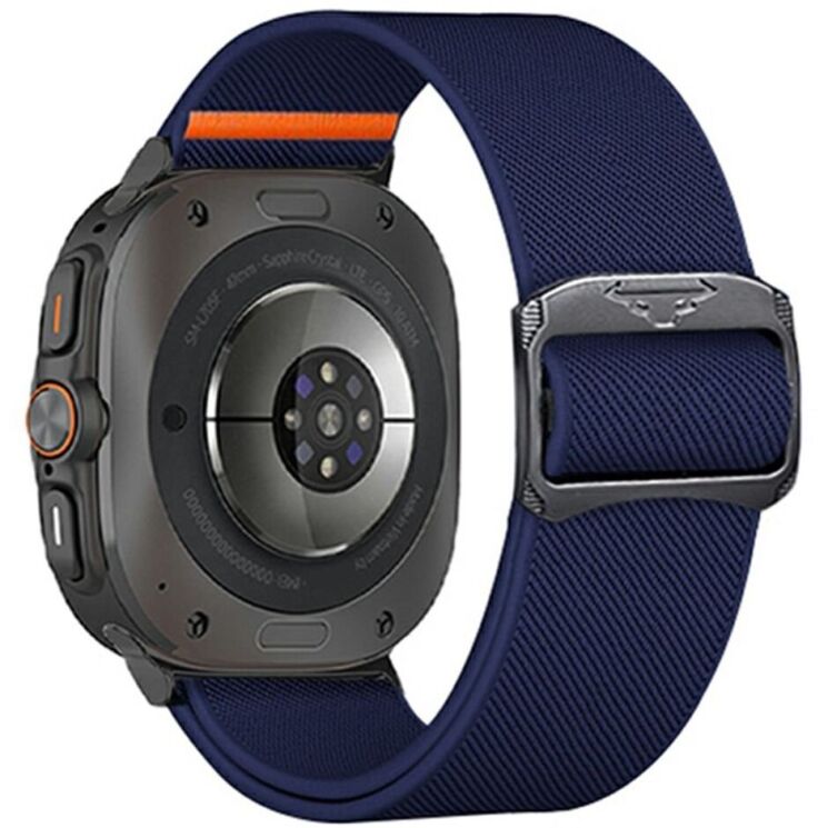 Ремешок Deexe Orbit Flex для Samsung Galaxy Watch Ultra (47mm) - Dark Blue: фото 1 из 5