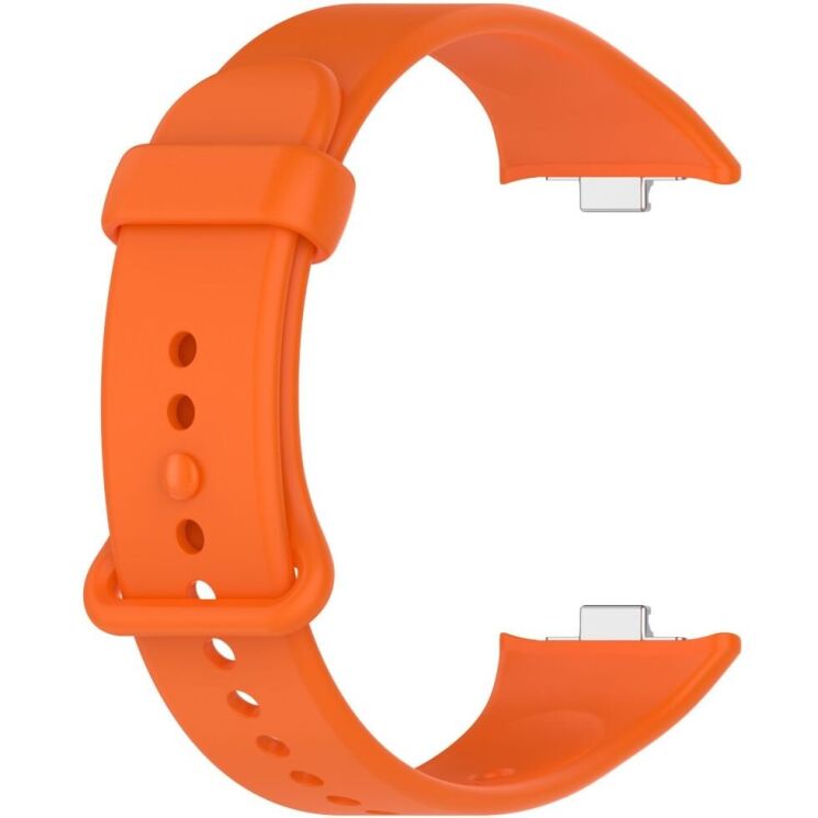 Ремешок Deexe Silicone Band для Xiaomi Mi Smart Band 9 Pro - Orange: фото 2 из 12