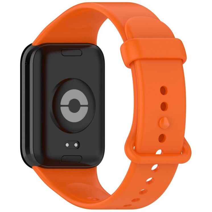 Ремешок Deexe Silicone Band для Xiaomi Mi Smart Band 9 Pro - Orange: фото 1 из 12