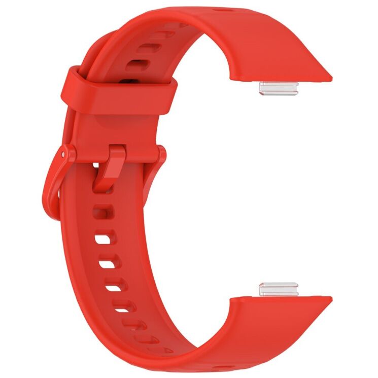 Ремешок Deexe Soft Silicone для Huawei Watch Fit 3 - Red: фото 3 из 7