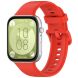 Ремешок Deexe Soft Silicone для Huawei Watch Fit 3 - Red (357103R). Фото 4 из 7