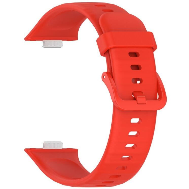 Ремешок Deexe Soft Silicone для Huawei Watch Fit 3 - Red: фото 2 из 7