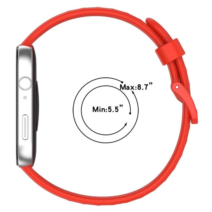Ремешок Deexe Soft Silicone для Huawei Watch Fit 3 - White: фото 7 из 7