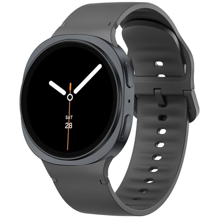 Ремінець Deexe Soft Silicone для Samsung Galaxy Watch 8 (40/44mm) / 8 Classic - Dark Grey: фото 2 з 6
