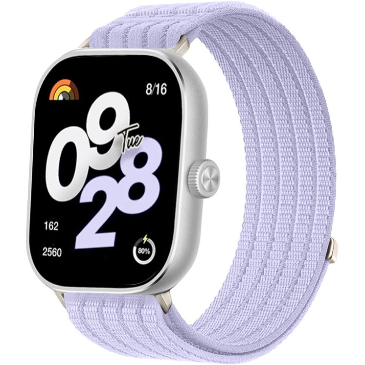 Ремешок Deexe Soft Weave для Xiaomi Redmi Watch 4 / Watch 5 / Watch 6 / Mi Smart Band 8 Pro / Band 9 Pro - Purple: фото 2 из 5