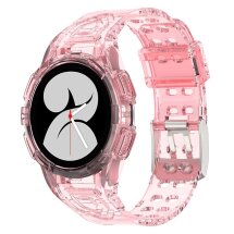 Ремінець Deexe Solid Color для Samsung Galaxy Watch 4 / 5 (44mm) - Transparent Pink: фото 1 з 6