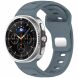 Ремешок Deexe Sport Band для Samsung Galaxy Watch 8 (40/44mm) / 8 Classic - Grey / Blue (384139LH). Фото 2 из 6