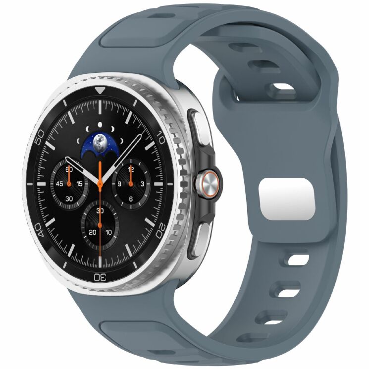 Ремешок Deexe Sport Band для Samsung Galaxy Watch 8 (40/44mm) / 8 Classic - Grey / Blue (384139LH) Ремешок Deexe Sport Band для Samsung Galaxy Watch 8 (40/44mm) / 8 Classic - Grey / Blue: фото 2 из 6