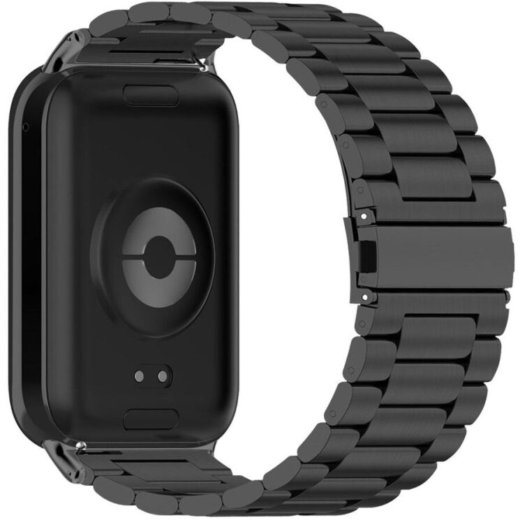 Ремешок Deexe Stainless Style для Xiaomi Redmi Watch 4 / Mi Smart Band 8 Pro / Band 9 Pro - Black: фото 1 из 5