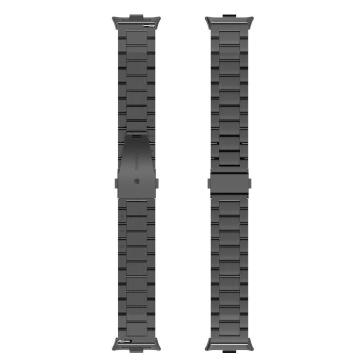 Ремешок Deexe Stainless Style для Xiaomi Redmi Watch 4 / Mi Smart Band 8 Pro / Band 9 Pro - Black: фото 2 из 5