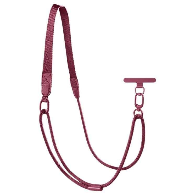 Ремешок для смартфона Deexe Lanya - Wine Red (983023WR) Ремешок для смартфона Deexe Lanya - Wine Red: фото 1 из 7