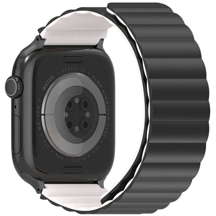 Ремешок DUX DUCIS SD Series для Apple Watch 42 (Series 10) / 41 / 40 / SE 40 / 38 - Black / Starlight: фото 1 из 10