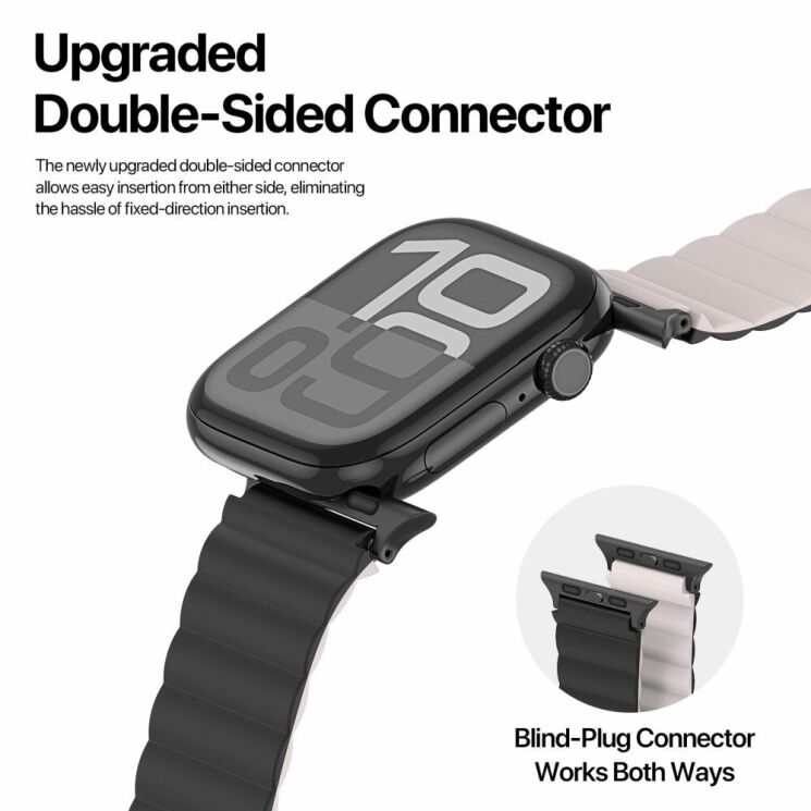 Ремешок DUX DUCIS SD Series для Apple Watch 42 (Series 10) / 41 / 40 / SE 40 / 38 - Pink / Green: фото 4 из 10